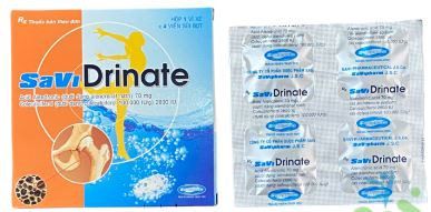 Viên sủi bọt Savi Drinate trị loãng xương (1 vỉ x 4 viên)