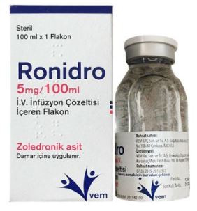 Thuốc Ronidro 5mg/100ml (Zoledronic Acid) – Điều Trị Loãng Xương