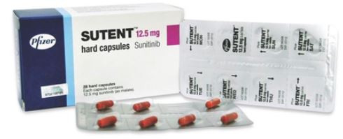 Sutent 28 viên 12,5mg sunitinib Ung thư