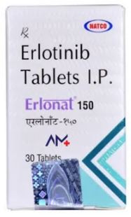 Thuốc Erlonat 150mg với hoạt chất chính là Erlotinib Tables IP 150mg điều trị trúng đích ung thư phổi