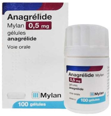 Anagrelide 0.5mg - điều trị tăng tiểu cầu thứ phát sau u nguyên bào tủy