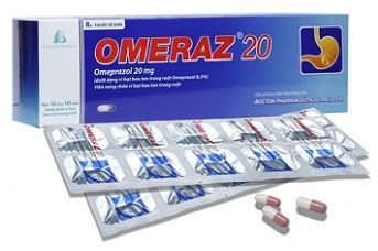 Viên nang Omeraz 20 Boston điều trị và dự phòng tái phát loét dạ dày, tá tràng
