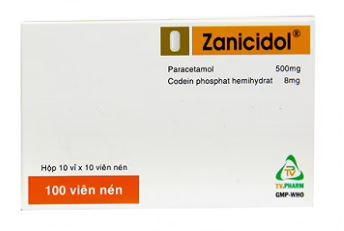 Thuốc Zanicidol 500mg TV.Pharm điều trị nhức đầu, nhức răng (10 vỉ x 10 viên)