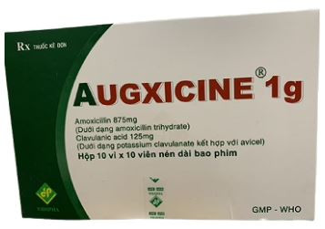 Augxicine 1g Amoxicillin 875/125mg Vidipha (H/100v)