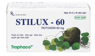 Thuốc Stilux-60 Traphaco dùng lo âu, căng thẳng, mất ngủ (10 vỉ x 10 viên)