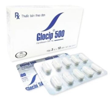 Thuốc Glocip 500 Glomed điều trị nhiễm khuẩn (3 vỉ x 10 viên)