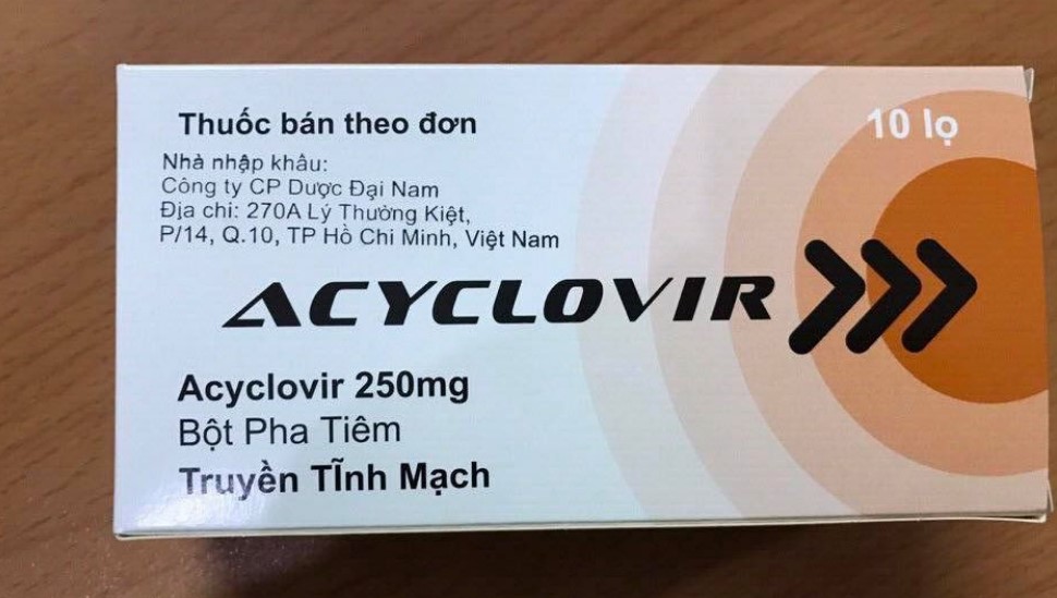 Thuốc Acyclovir 250mg điều trị chống virus