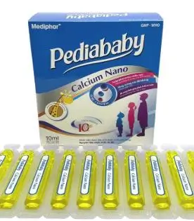 Siro Pedia baby calcium (mẫu 3) giúp bé tăng chiều cao