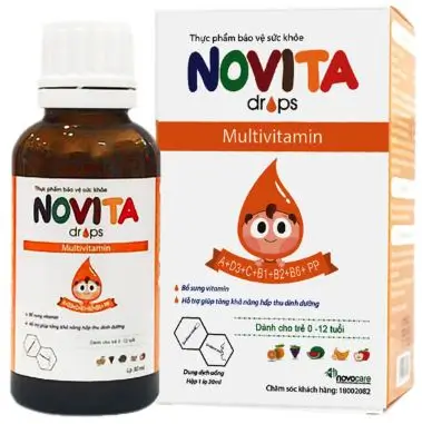 Novita drops, hỗ trợ giúp tăng khả năng hấp thu dinh dưỡng