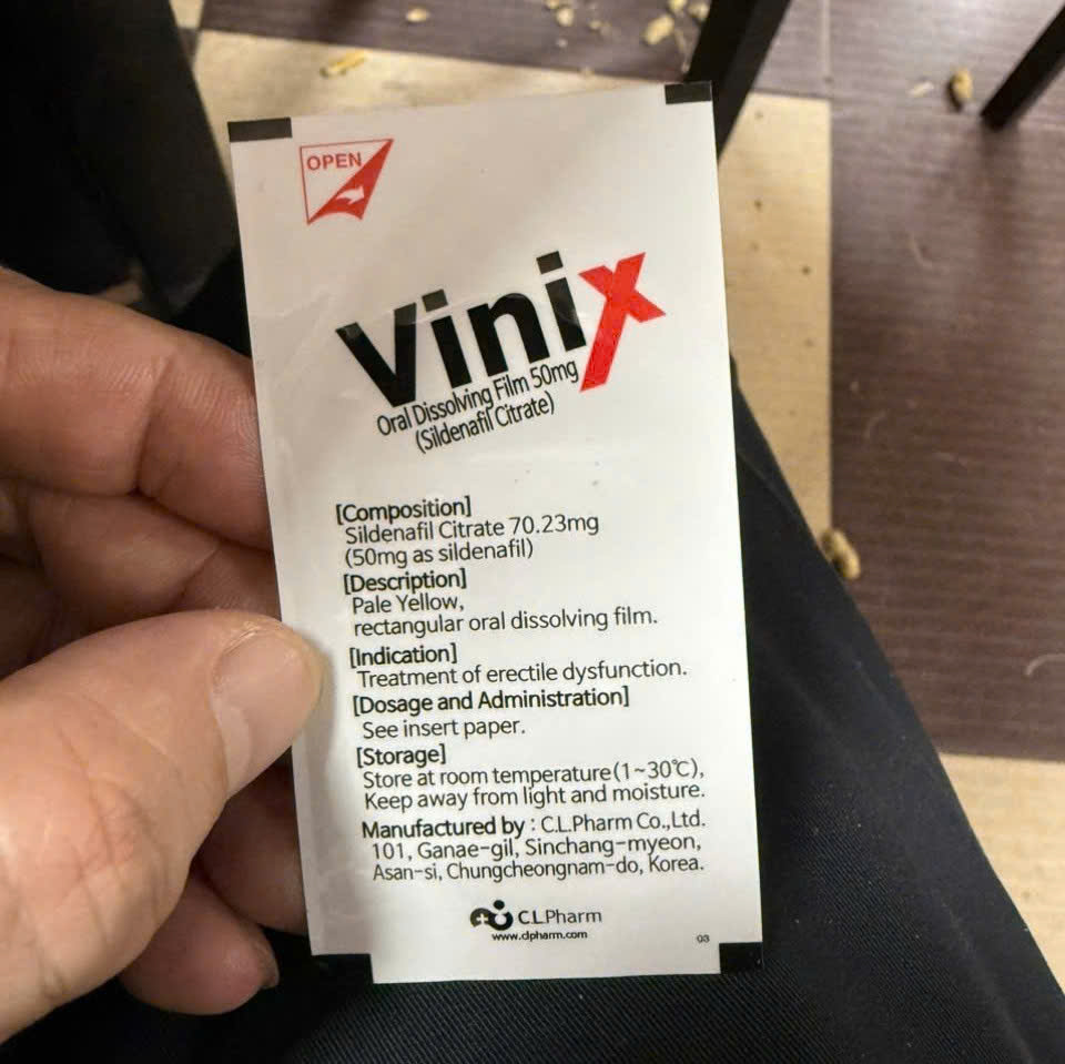 Thuốc Vinix 50 mg giúp ngăn ngừa rối loạn cương dương