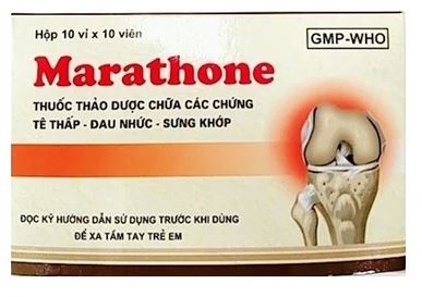 Thuốc Marathone Foripharm điều trị phong tê thấp, viêm khớp (10 vỉ x 10 viên)