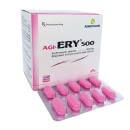 AgiEry 500 - Hộp 10 vỉ x 10 viên nén -  Trị viêm amidan, viêm họng, viêm phế quản cấp và mãn tính, viêm tai giữa, viêm nướu,...