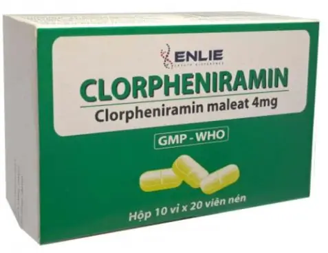 Clorpheniramin 4mg – Chai 500 viên nén – ENLIE giúp làm giảm triệu chứng sốt, dị ứng