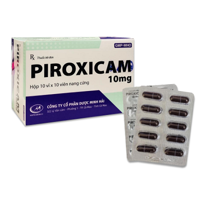 Piroxicam 10 –  điều trị làm giảm triệu chứng của bệnh viêm khớp dạng thấp (Hộp 10 vỉ x 10 viên)