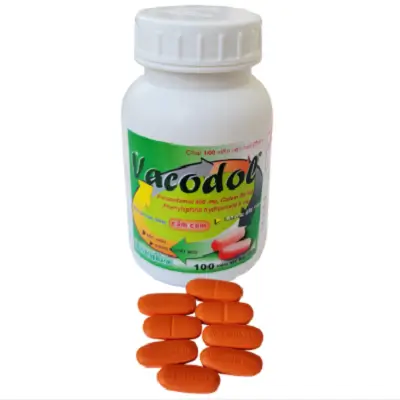 VACODOL Vacopharm (Chai 100 viên) – Điều trị triệu chứng của cảm lạnh và cúm