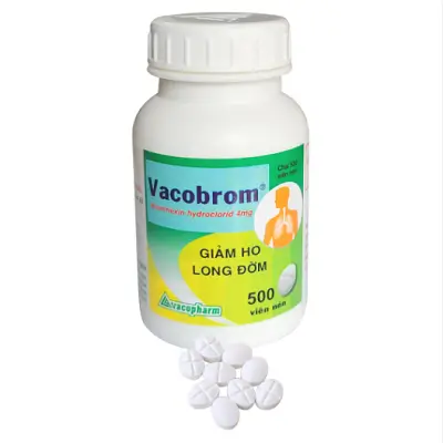 VACOBROM Vacopharm – Giảm ho, long đờm (Chai 500 viên)