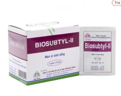 Men tiêu hoá sống Biosubtyl-II điều trị tiêu chảy, viêm đại tràng, rối loạn tiêu hoá (25 gói x 1g)