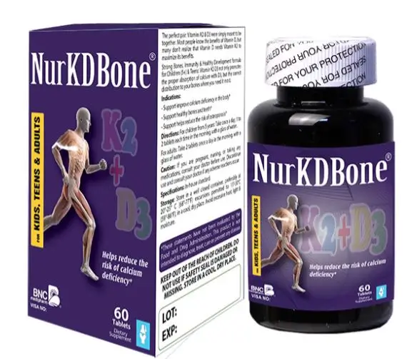 NurKDBone - Hỗ trợ tăng trưởng chiều cao và giúp xương chắc khỏe toàn diện