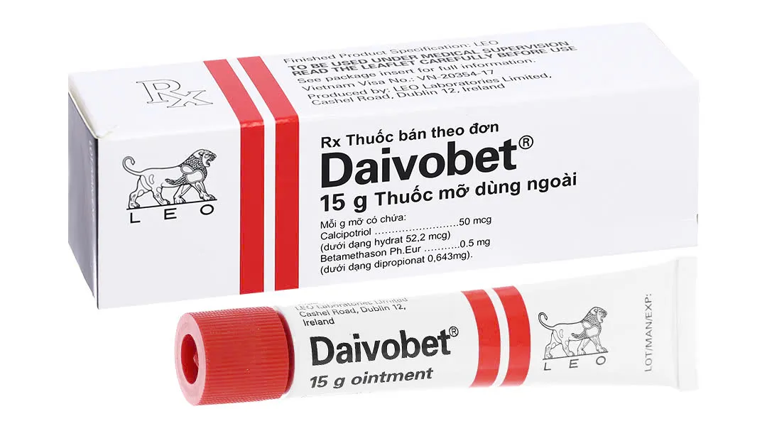 Daivobet cream Leo (T/15gr) – Gel bôi điều trị vảy nến mảng hiệu quả, được tin dùng