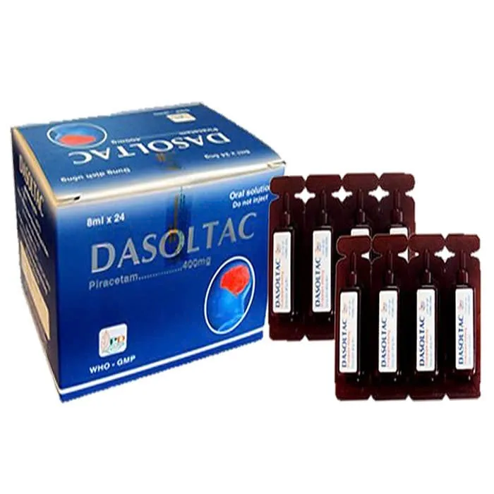 Dasoltac 400mg/8ml Phương Đông (H/24o/8ml) – Cải thiện nhận thức, giảm chóng mặt hiệu quả với Piracetam