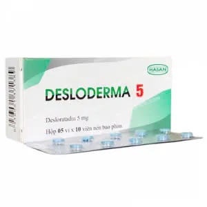 Desloderma 5mg Hasan (H/50v) – Giảm dị ứng, không gây buồn ngủ