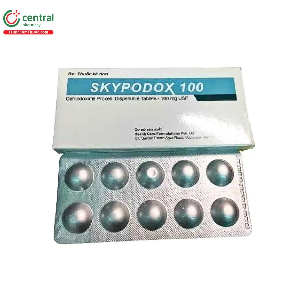 Skypodox 100 điều trị nhiễm khuẩn nhẹ đến trung bình