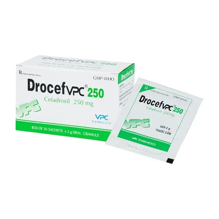 Drocef VPC 250 Pharimexco 30 gói x 2g