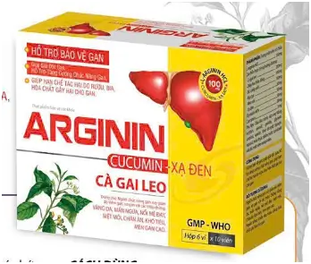 ARGININ CUCUMIN XẠ ĐEN Hỗ trợ bảo vệ gan