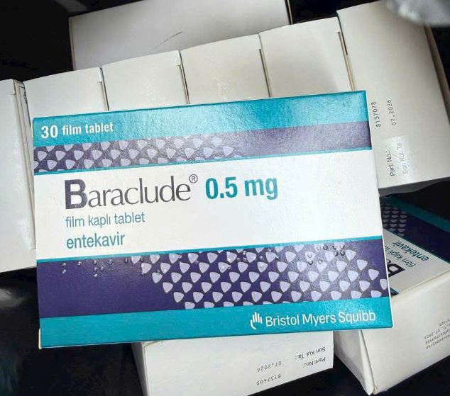 Thuốc Baraclude 0.5mg điều trị bệnh viêm gan B