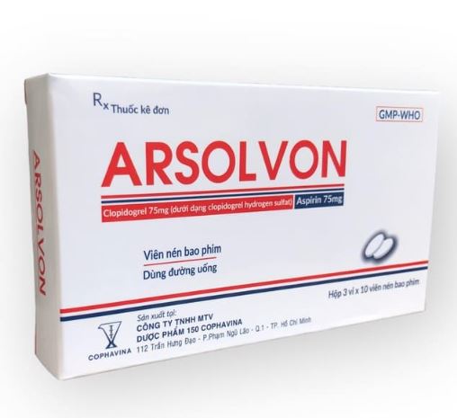 Thuốc ARSOLVON điều trị hội chứng mạch vành cấp và nhồi máu cơ tim không ổn định