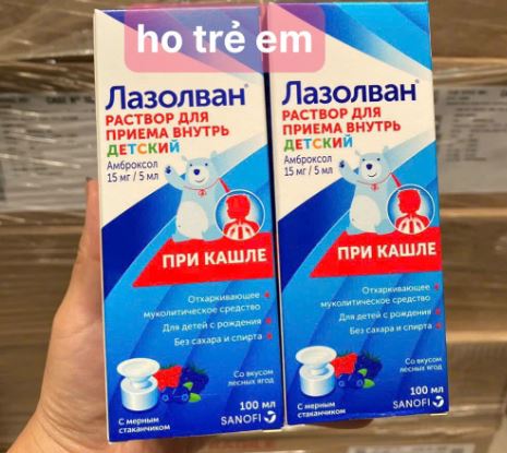 Siro ho và tan đờm Lazoval 100ml -Nga