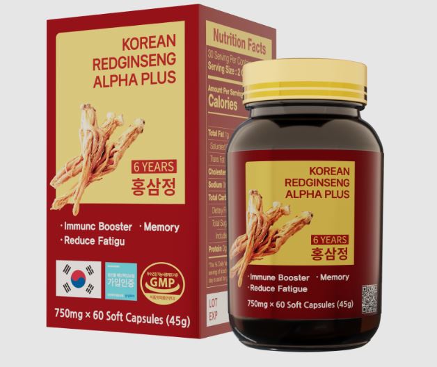 TP BVSK KOREAN REDGINSENG ALPHA PLUS (60 viên) tăng cường sức khỏe