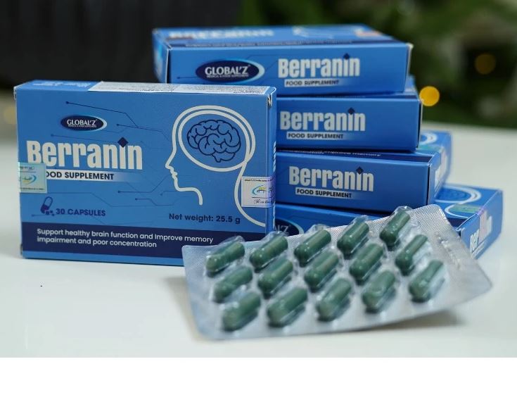 Viên uống Berranin hỗ trợ tuần hoàn máu não tim mạch