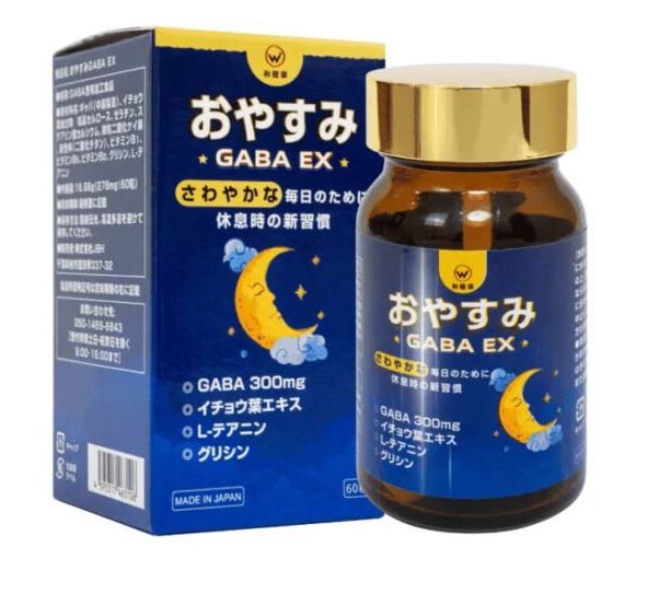 Viên uống Gaba Ex Wakenko Nhật Bản hỗ trợ ngủ ngon