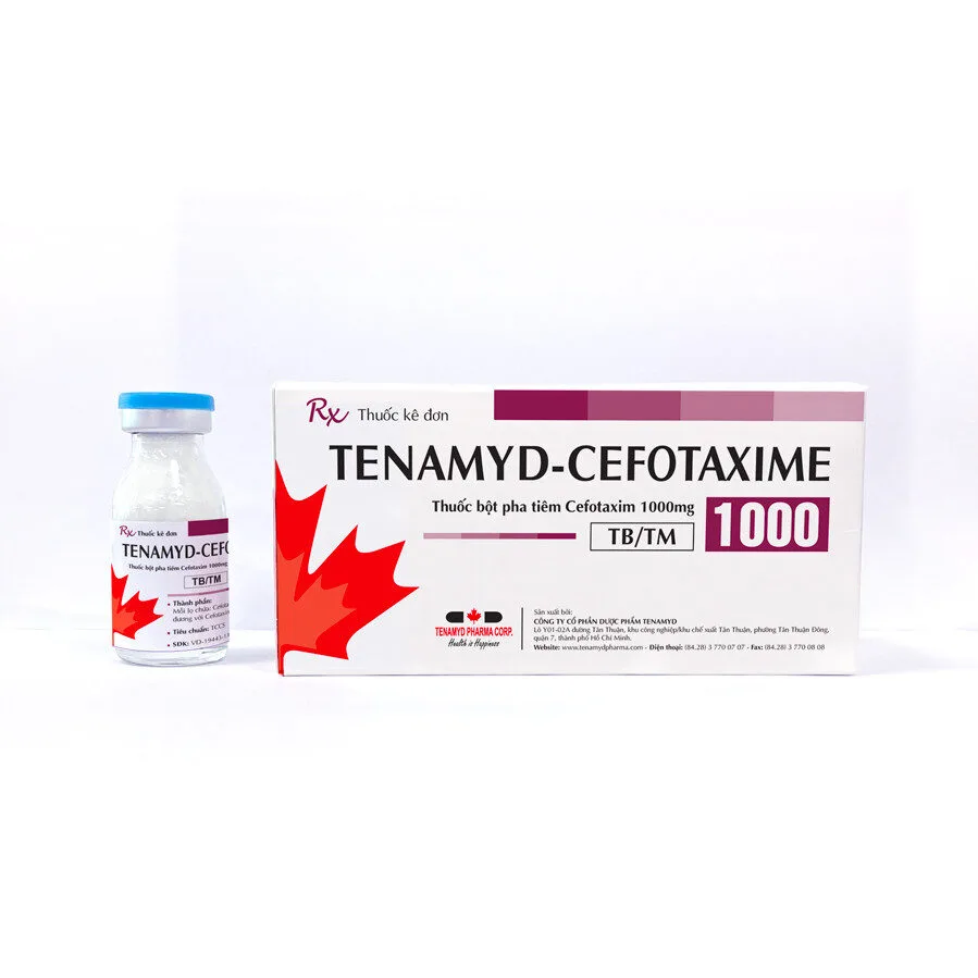 TENAMYD-CEFOTAXIME 1000 mg giúp điều trị nhiễm khuẩn hô hấp