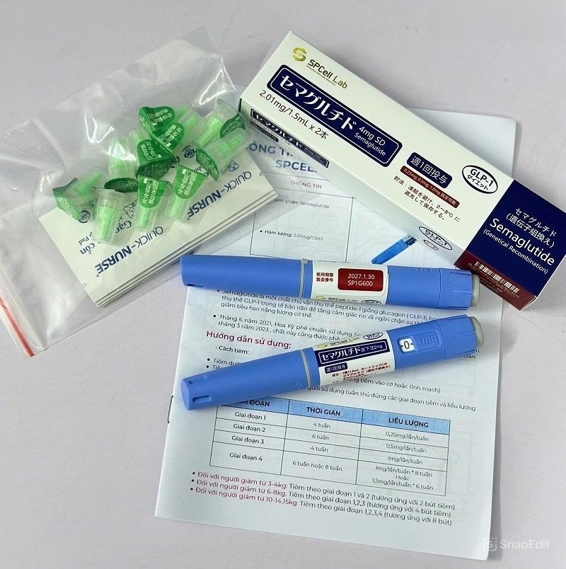 Bút tiêm Spcell GLP-1 Semaglutide giúp kiểm soát đường huyết
