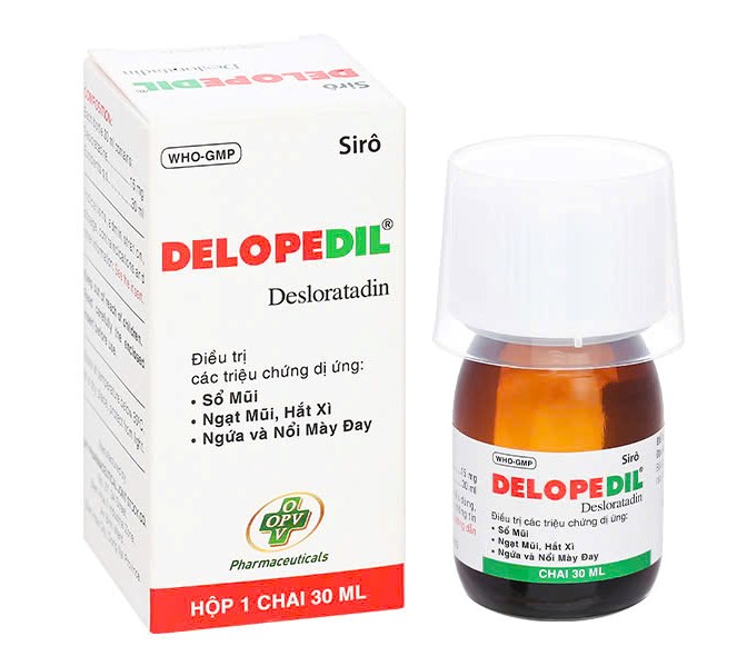 Siro Delopedil giảm nhanh các triệu chứng dị ứng