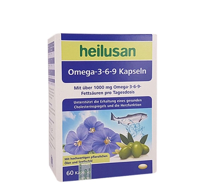 Heilusan Omega-3-6-9 Kapseln giúp hỗ trợ giảm mỡ máu