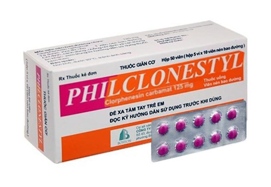 Philclonestyl giúp giãn cơ