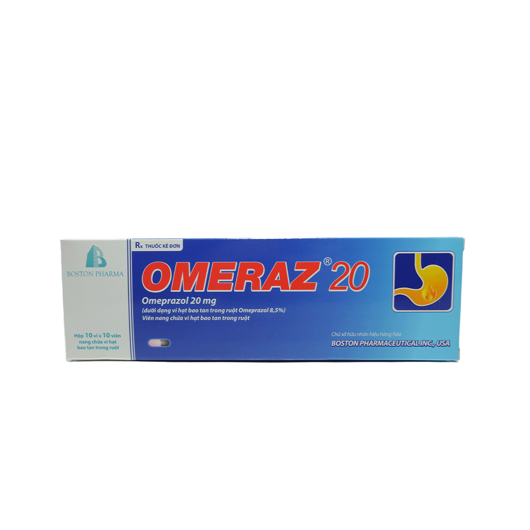 Omeraz20 hỗ trợ làm lành viêm loét dạ dày