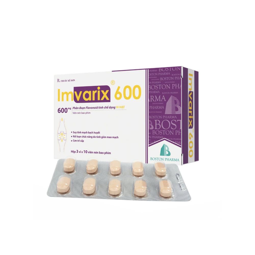 Imvarix 600 giúp tăng cường sức bền thành mạch