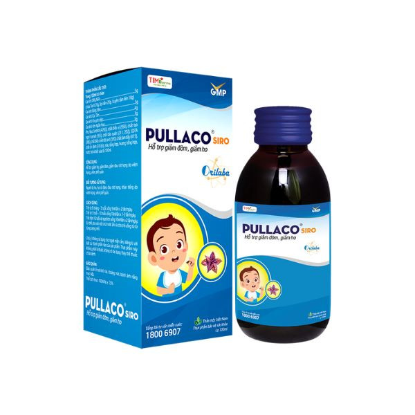 TPBVSK PULLACO SIRO– Hỗ trợ giảm ho, giảm đờm, giảm đau rát họng do viêm họng, viêm phế quản