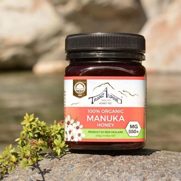Mật ong Manuka MG550+ Organic Manuka Honey TranzAlpine
