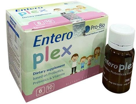 Thực phẩm bảo vệ sức khỏe ENTERO PLEX 10ml- Men vi sinh bổ sung lợi khuẩn tăng cường tiêu hóa