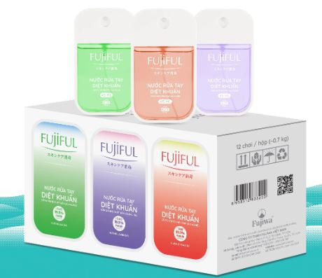 Nước Xịt Rửa Tay Diệt Khuẩn Dưỡng Da Fujiful - Hộp 12 Chai/45ml