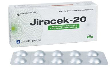 Thuốc JIRACEK-20 điều trị trào ngược dạ dày