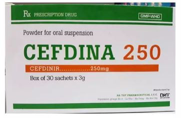 Thuốc Cefdina 250 điều trị các tình trạng nhiễm khuẩn