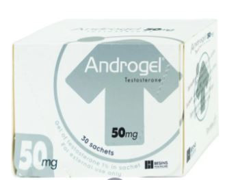 Gel bôi da Androgel 50mg/5g Besins hỗ trợ điều trị thiểu năng tuyến sinh dục nam giới (30 gói x 5g)