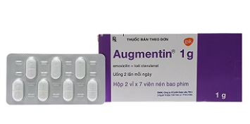 Thuốc Augmentin 1g GSK điều trị nhiễm khuẩn (2 vỉ x 7 viên)