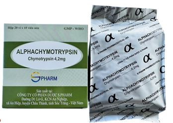 Thuốc Alphachymotrypsin 4.2mg s.pharm điều trị phù nề sau mổ